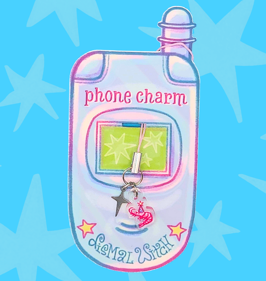 Party Shrimp Phone Charm