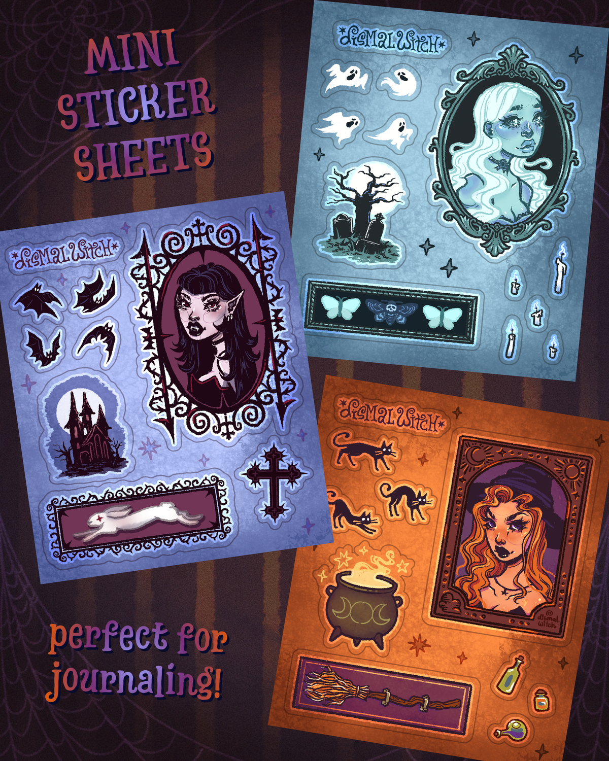 Ghost Girl Mini Sticker Sheet