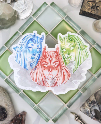 Oni Girls Sticker