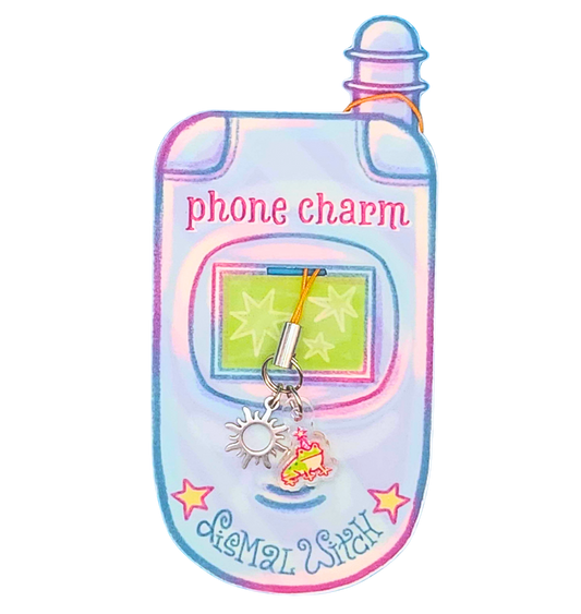 Party Frog Phone Charm