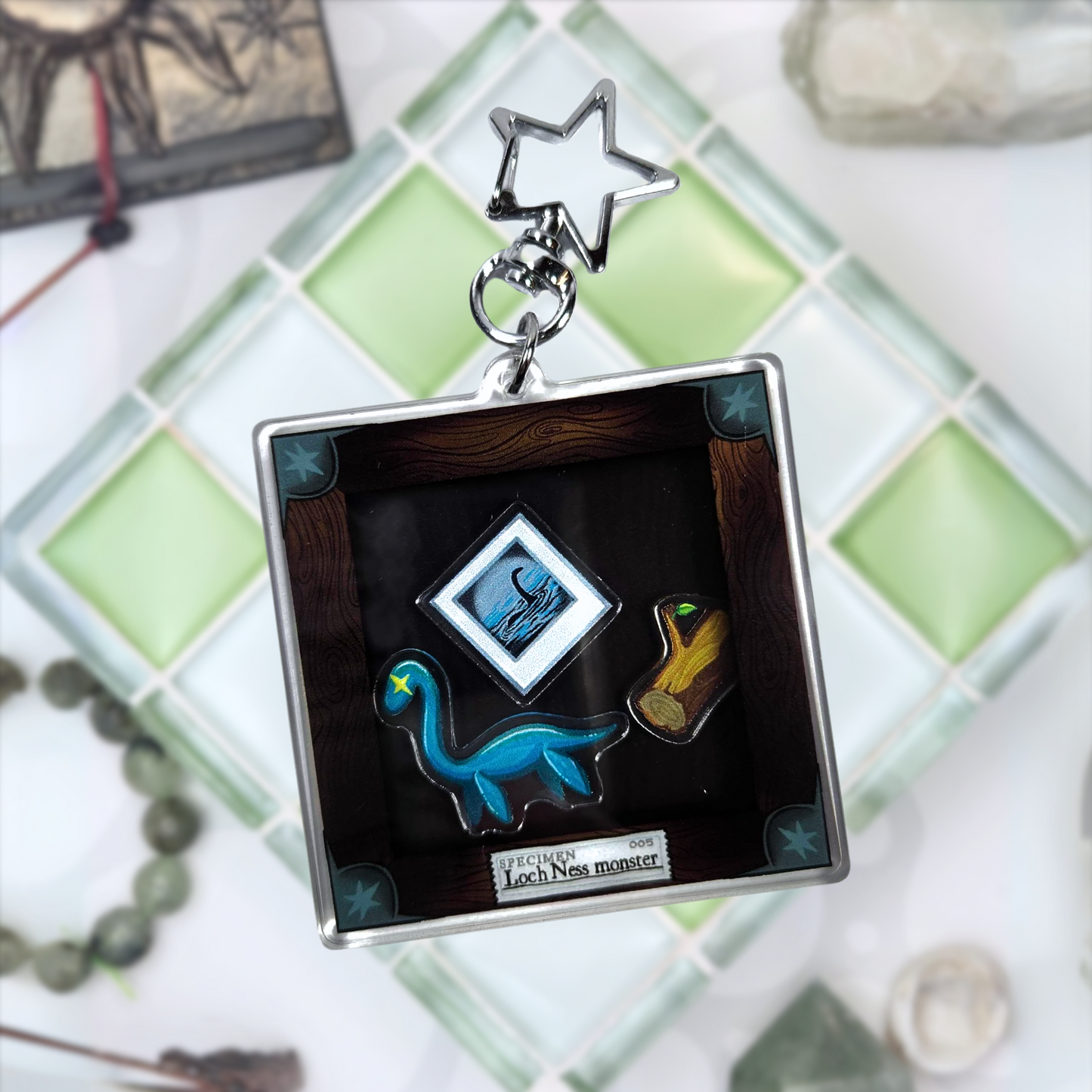 Loch Ness Monster Shaker Keychain