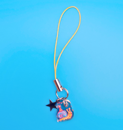 Party Snail Phone Charm