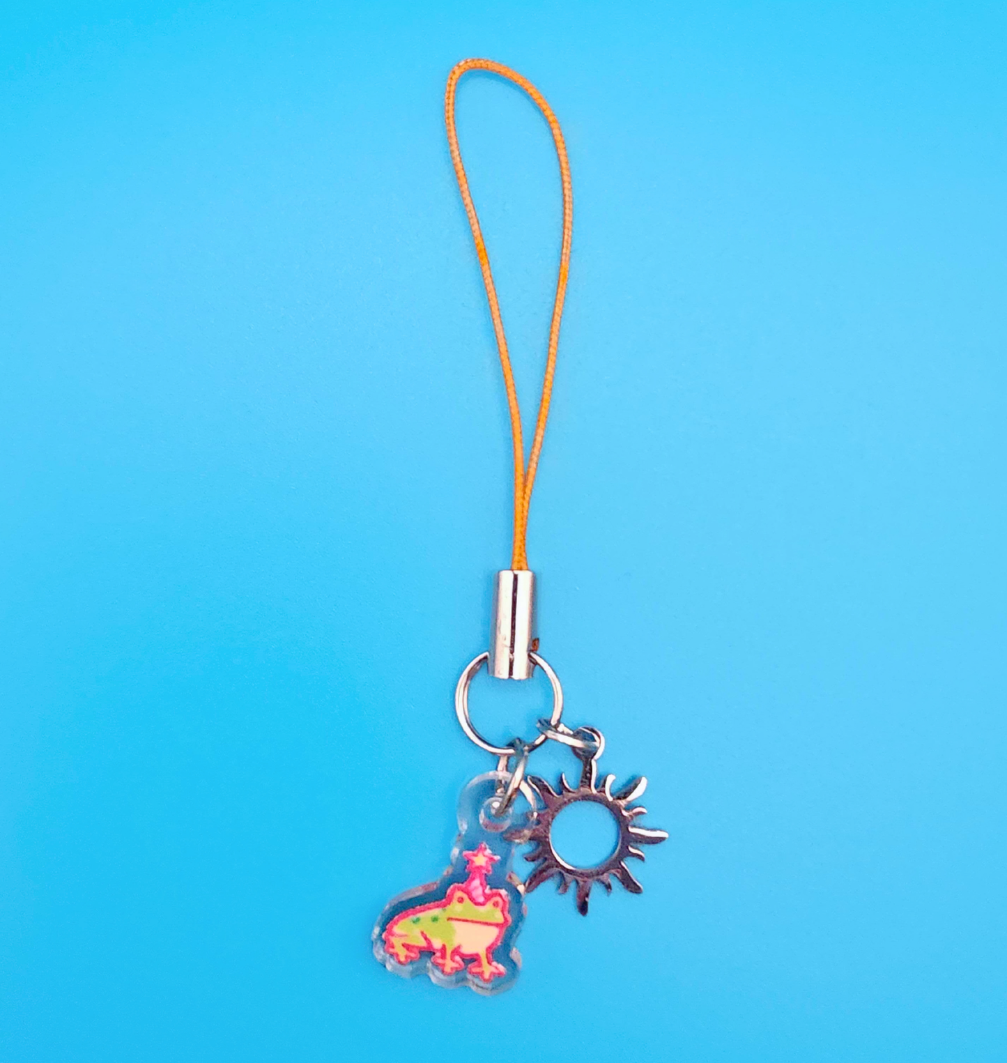 Party Frog Phone Charm