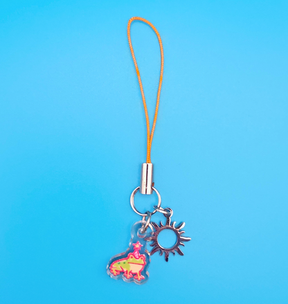Party Frog Phone Charm