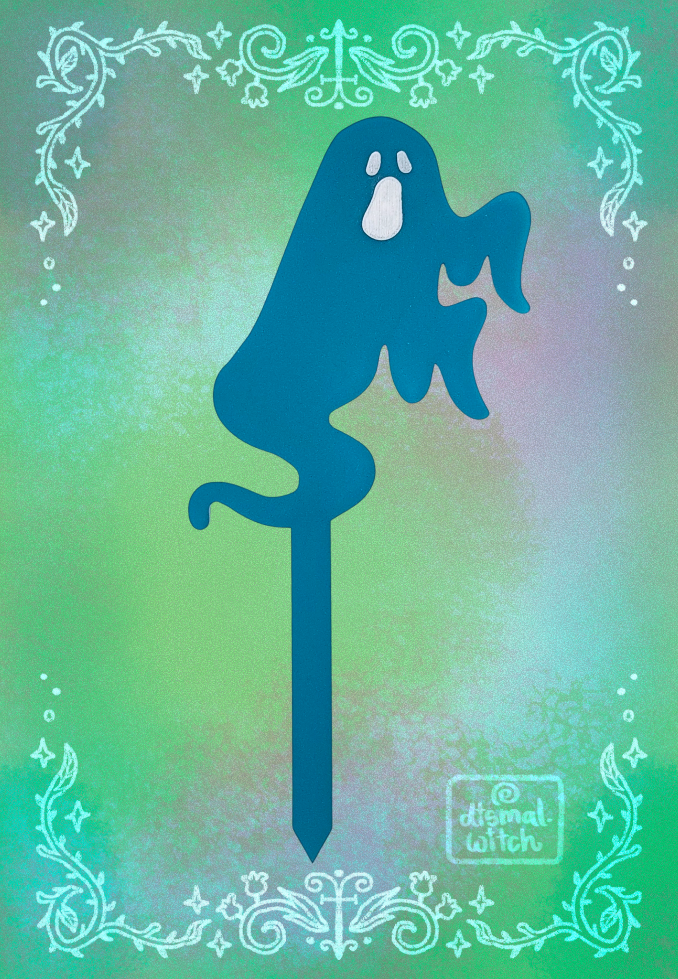 Ghost Acrylic Plant Stake