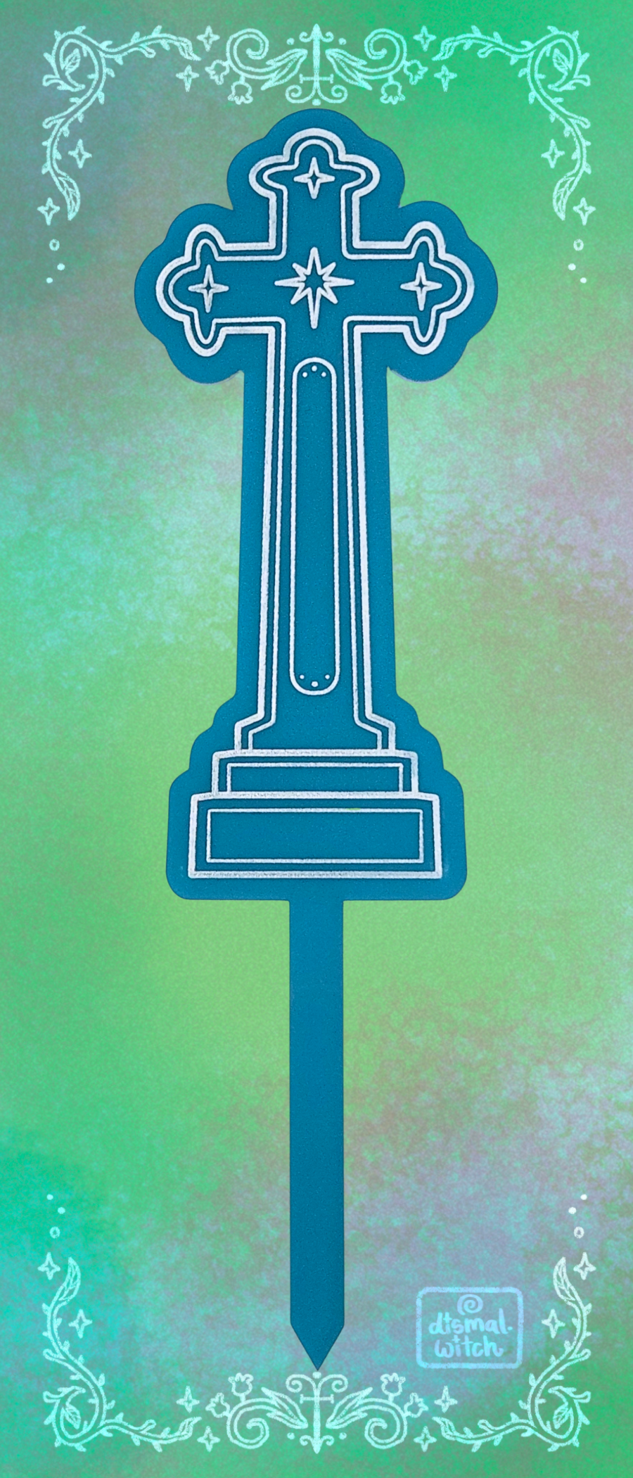 Cross Gravestone Acrylic Plant Stake