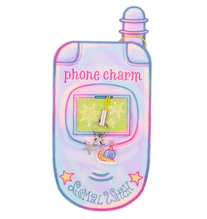 Party Snail Phone Charm