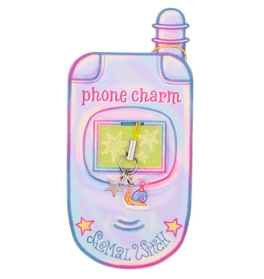 Party Snail Phone Charm