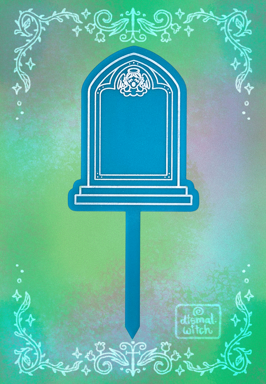 Cherub Gravestone Acrylic Plant Stake
