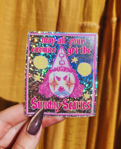 Sunday Scaries Holographic Sticker