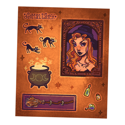 Witchy Woman Mini Sticker Sheet