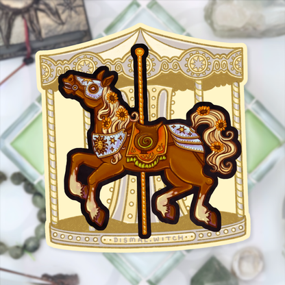 Litha Carousel Horse Sticker