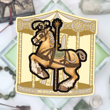 Lughnasadh Carousel Horse Sticker