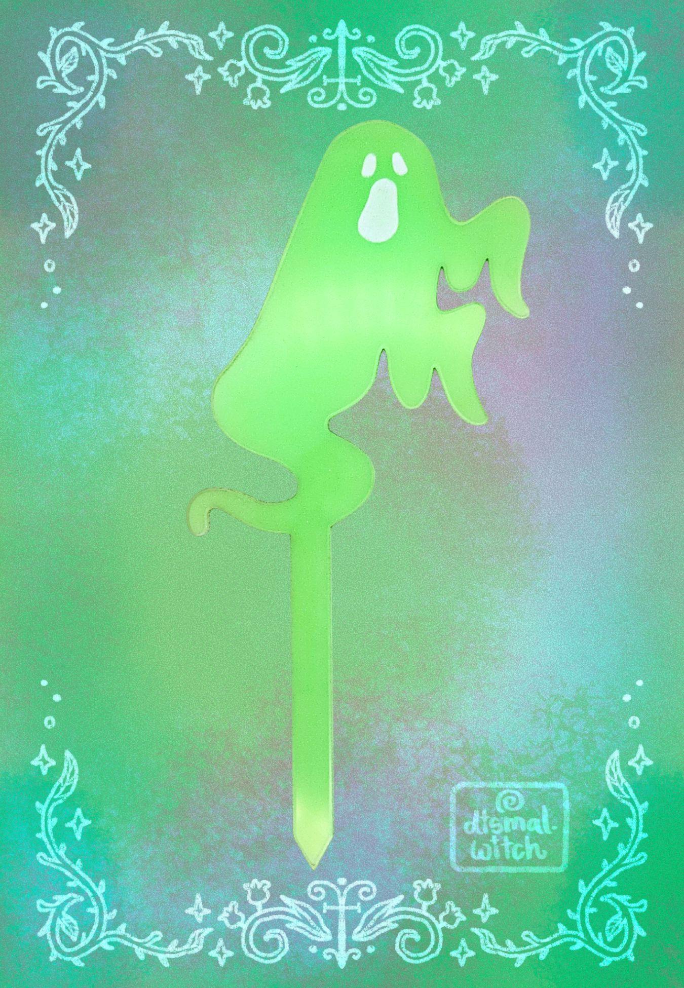 Ghost Acrylic Plant Stake