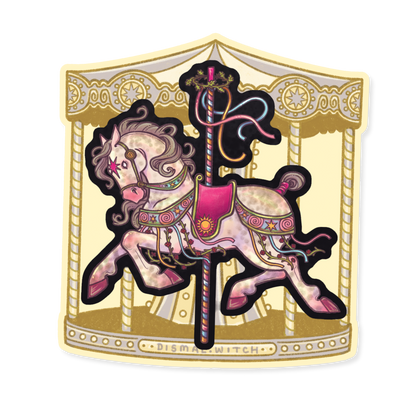 Beltane Carousel Horse Sticker
