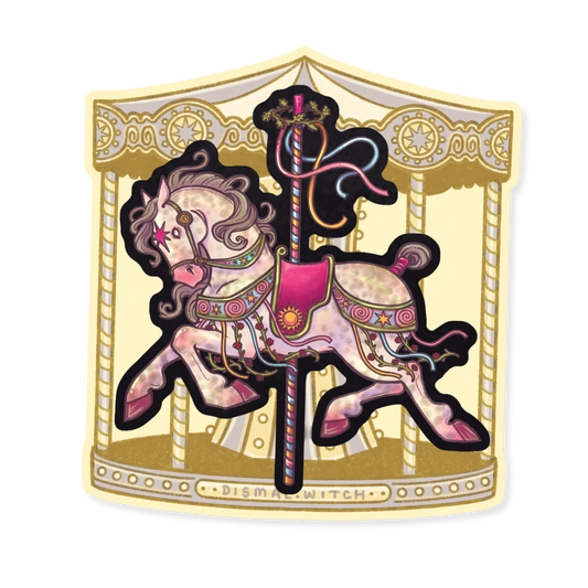 Beltane Carousel Horse Sticker