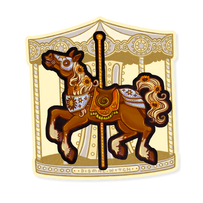 Litha Carousel Horse Sticker