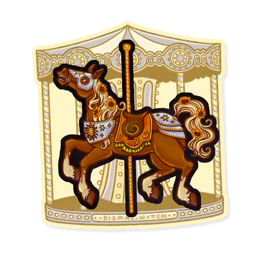 Litha Carousel Horse Sticker