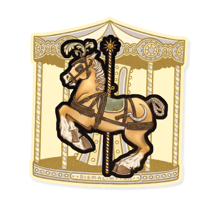 Lughnasadh Carousel Horse Sticker