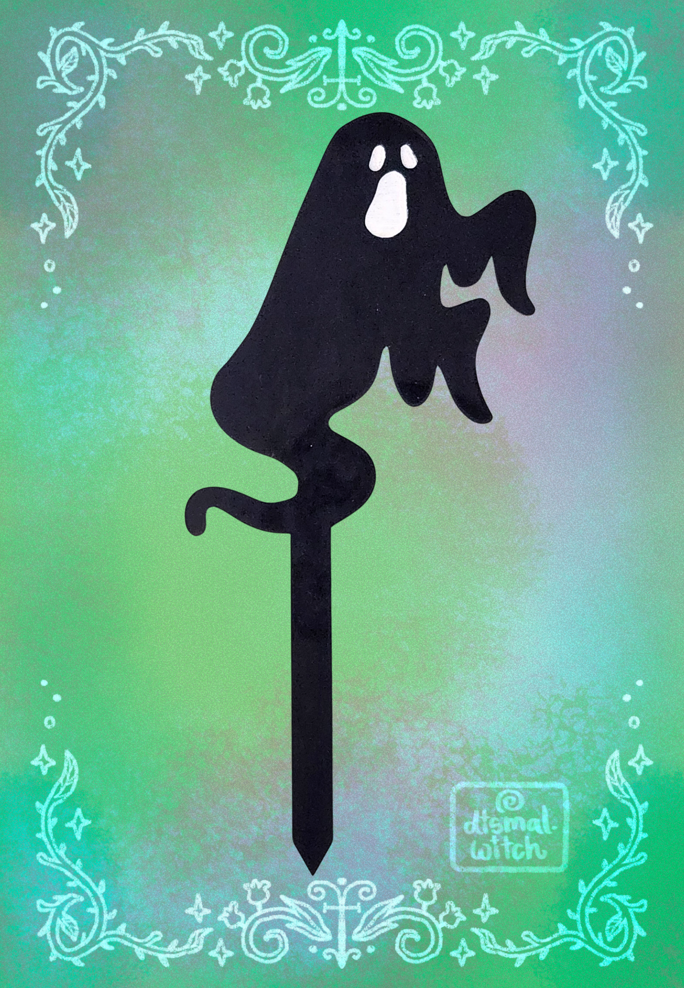 Ghost Acrylic Plant Stake