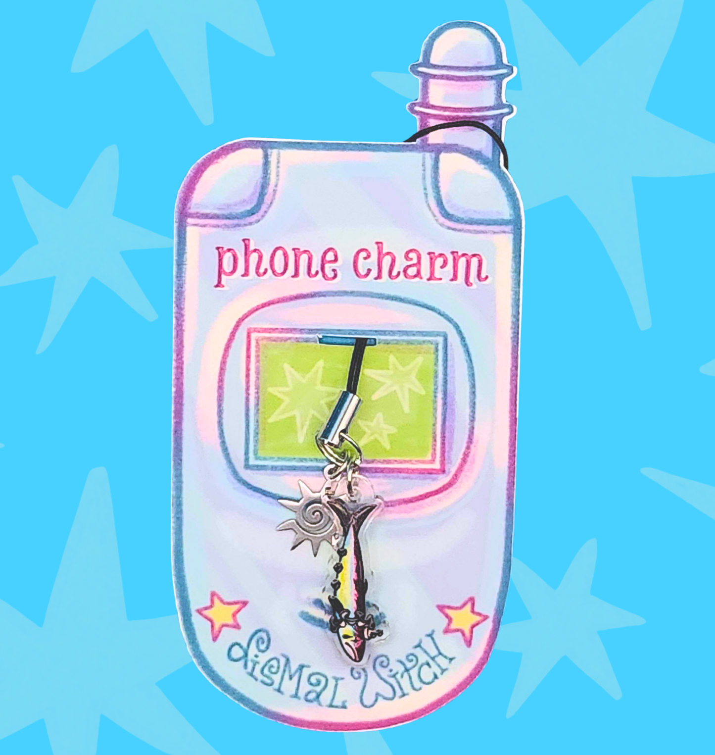 Sad Clown Sardine Phone Charm