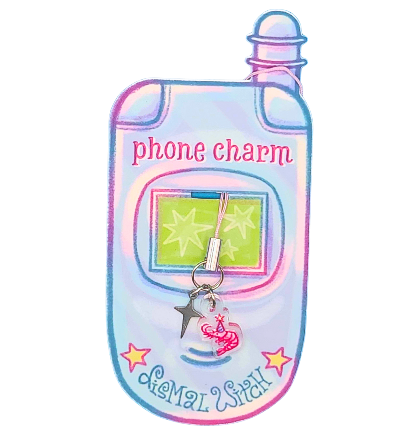 Party Shrimp Phone Charm