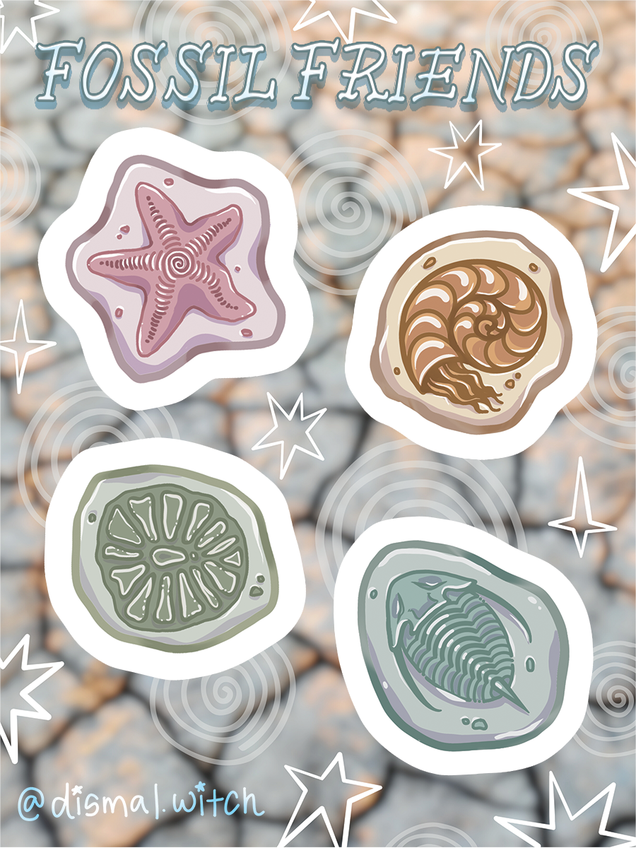 Fossil Friends Sticker Sheet