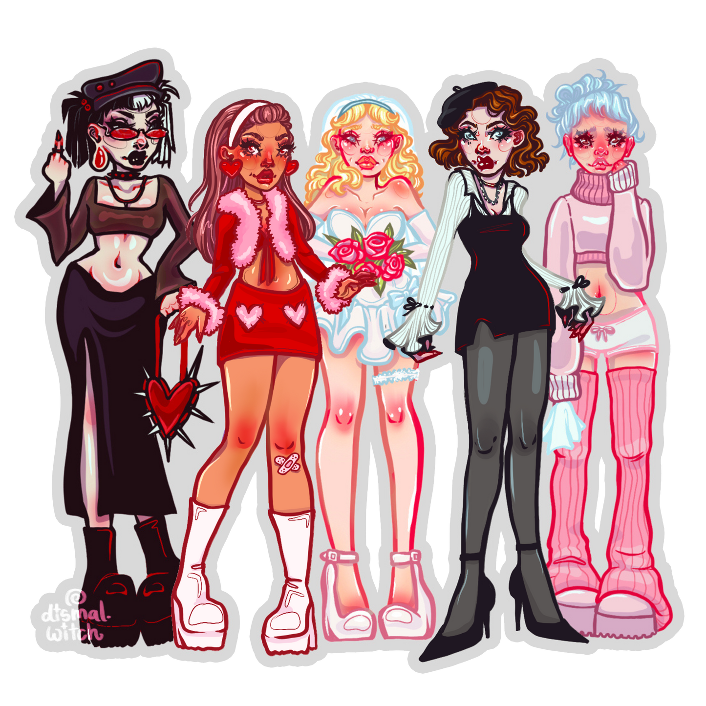 Galentines & Kewpie Cupid Mystery Sticker Pack