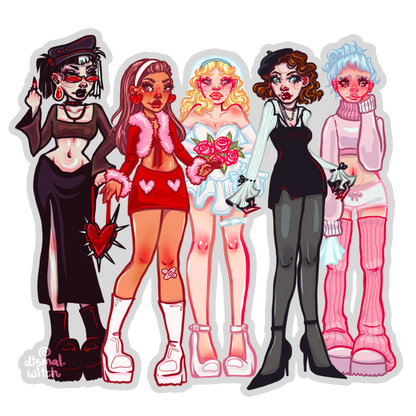 Galentines & Kewpie Cupid Mystery Sticker Pack
