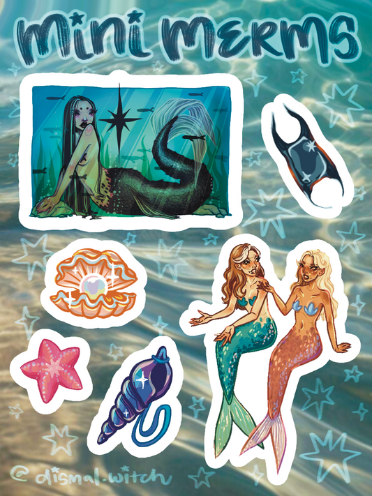 Mini Merms Sticker Sheet