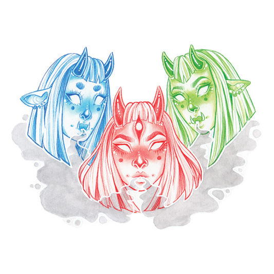 Oni Girls Sticker