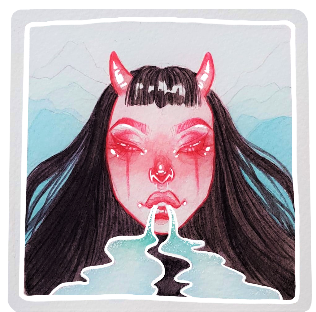 River Spirit Sticker