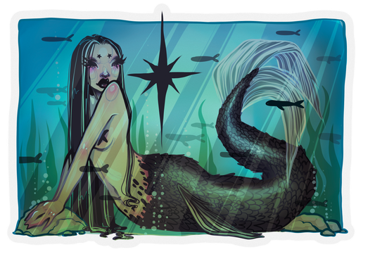Aquarium Mermaid Sticker