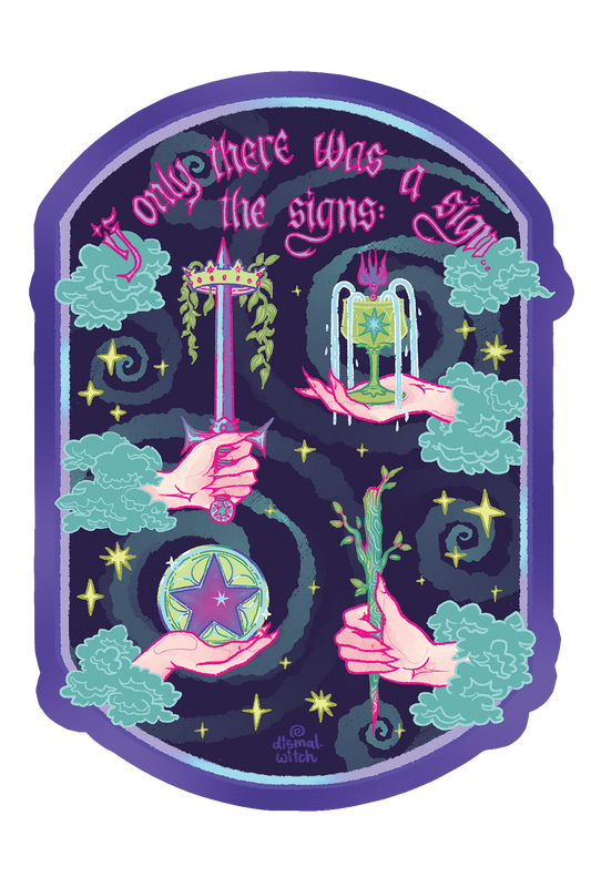 Tarot Aces Matte Sticker