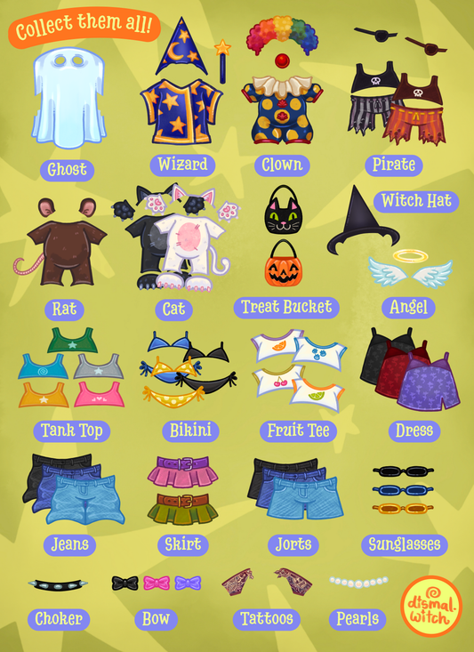 Dress-Up Troll Doll Mystery Sticker Pack
