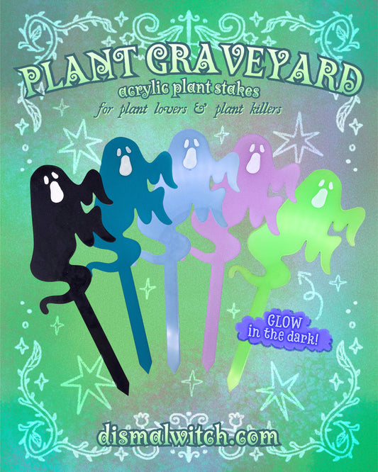 Ghost Acrylic Plant Stake