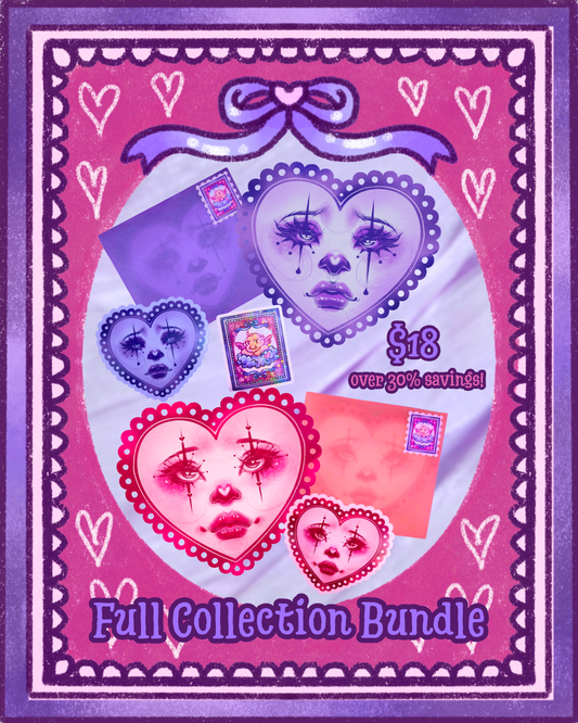 Valentine's Day Card & Sticker Bundle