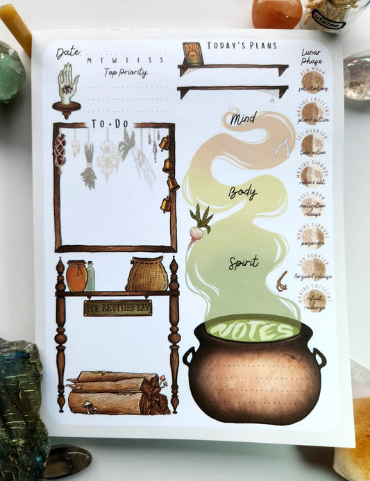 Witchy Workshop Daily Planner