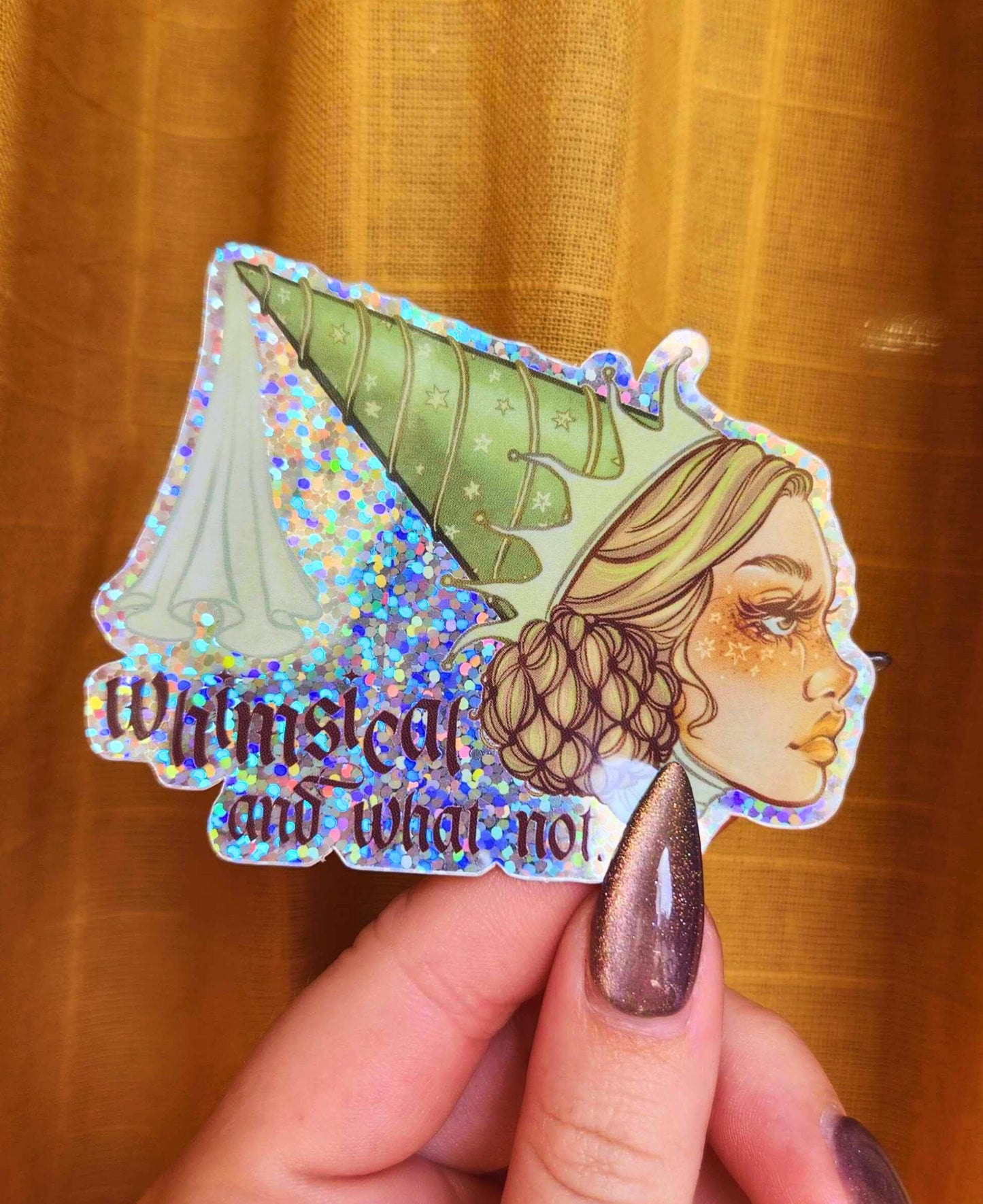Whimsical & What Not Holographic Sticker