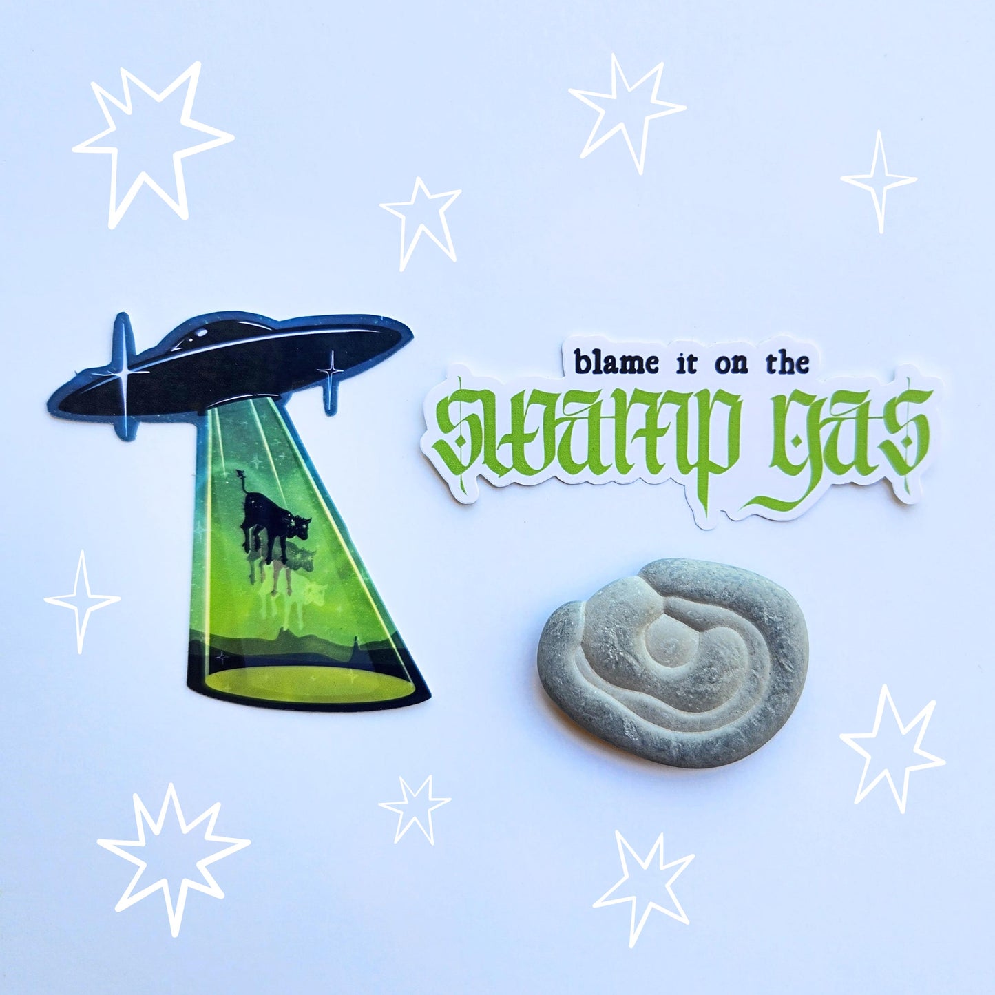 Blame it on the Swamp Gas Sticker