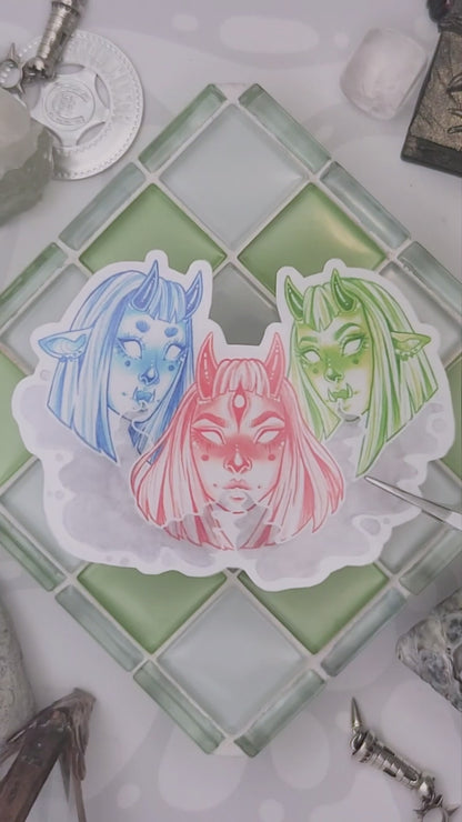 Oni Girls Sticker