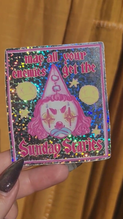 Sunday Scaries Holographic Sticker