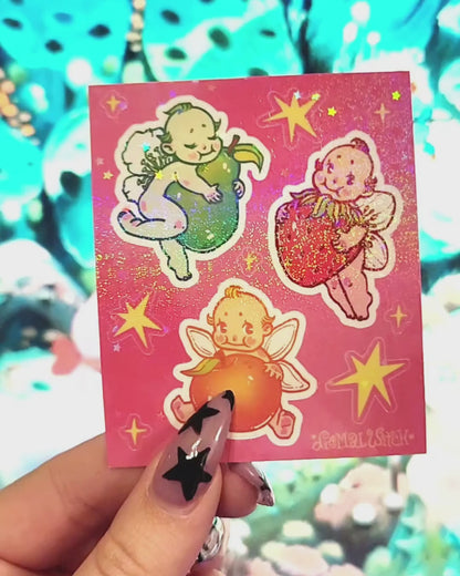 Fruit Kewpies Mini Sticker Sheet