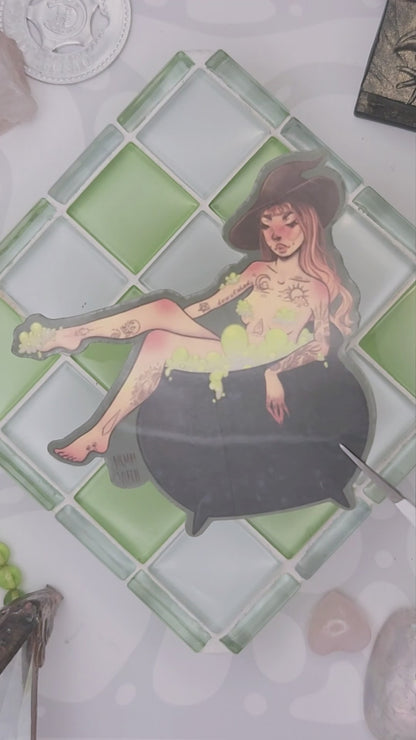 Bath Witch Sticker