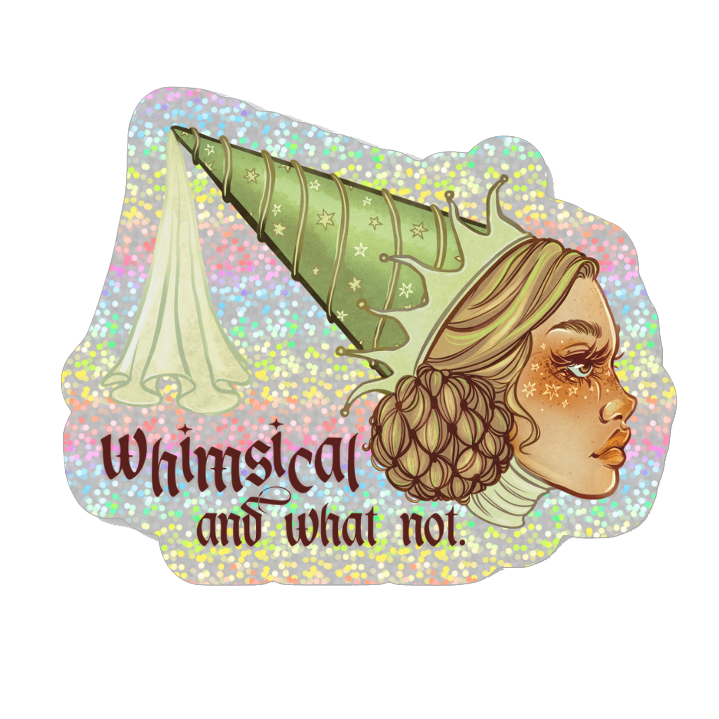 Whimsical & What Not Holographic Sticker