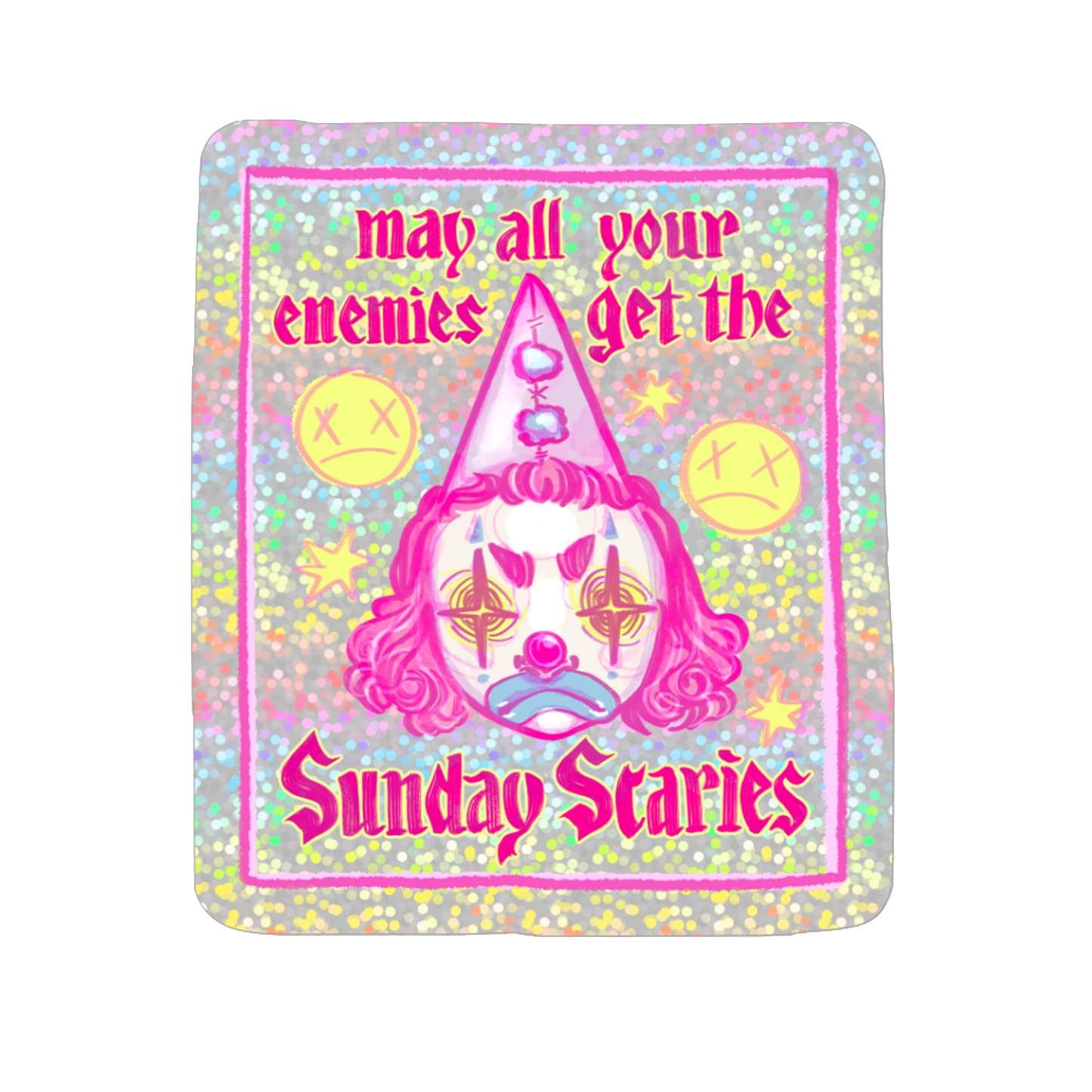 Sunday Scaries Holographic Sticker